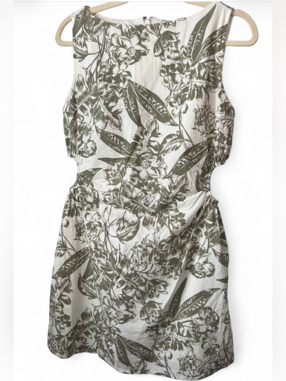 ABERCROMBIE & FITCH Sleeveless Floral Cutout Dress
